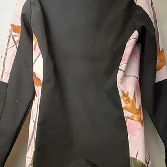 Burley Girl Black w/PinkCamo Waterproof Hunting Jacket, Women's Small - Picture 4 of 5